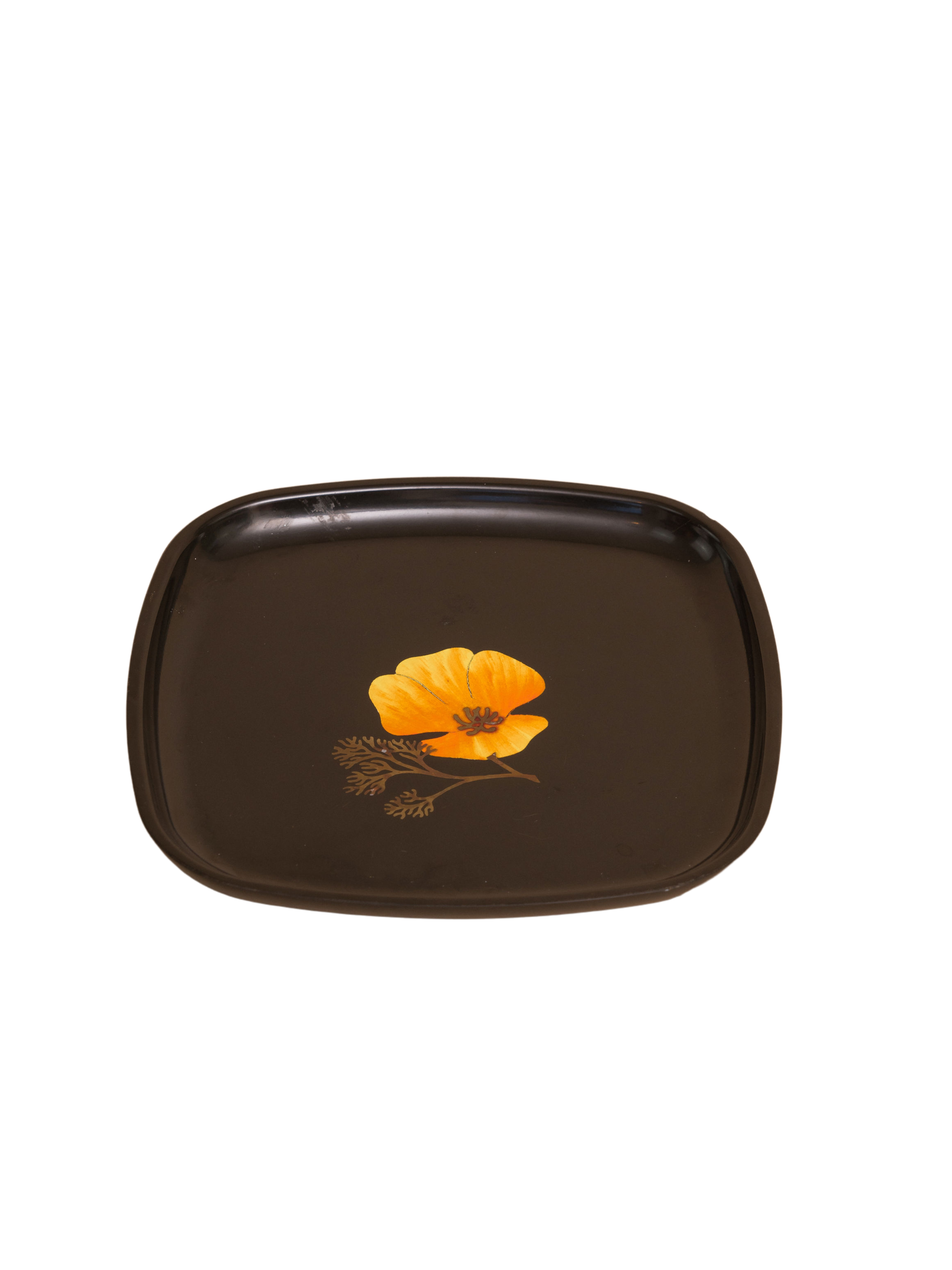 Small Mid Century Yellow Floral tray | Eufloria Market