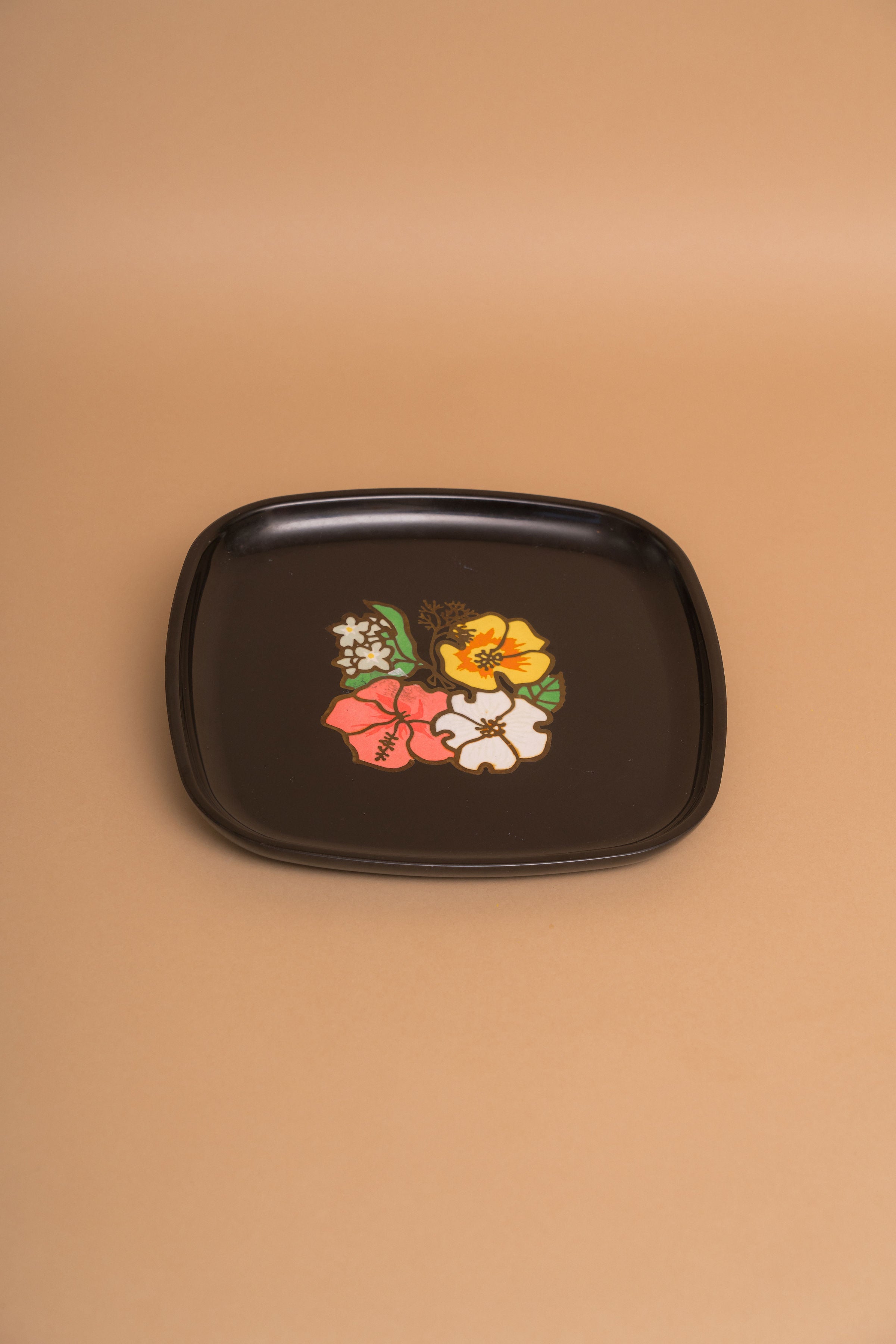 Small Mid Century Multi Floral tray