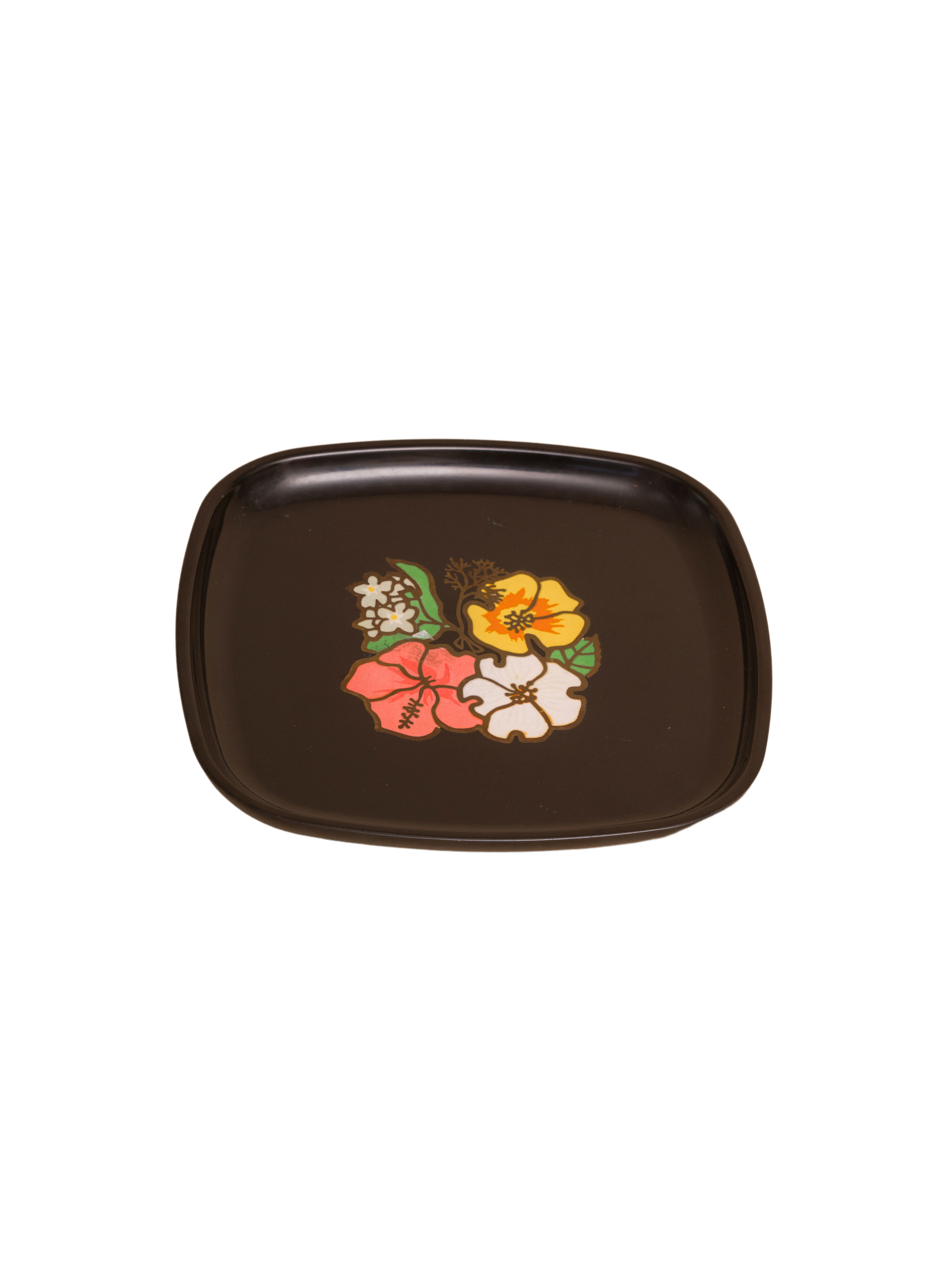 Small Mid Century Multi Floral tray